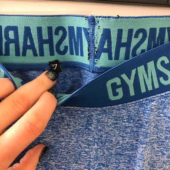 Gymshark Flex Leggings OG, Small, Blue - Picture 2 of 4